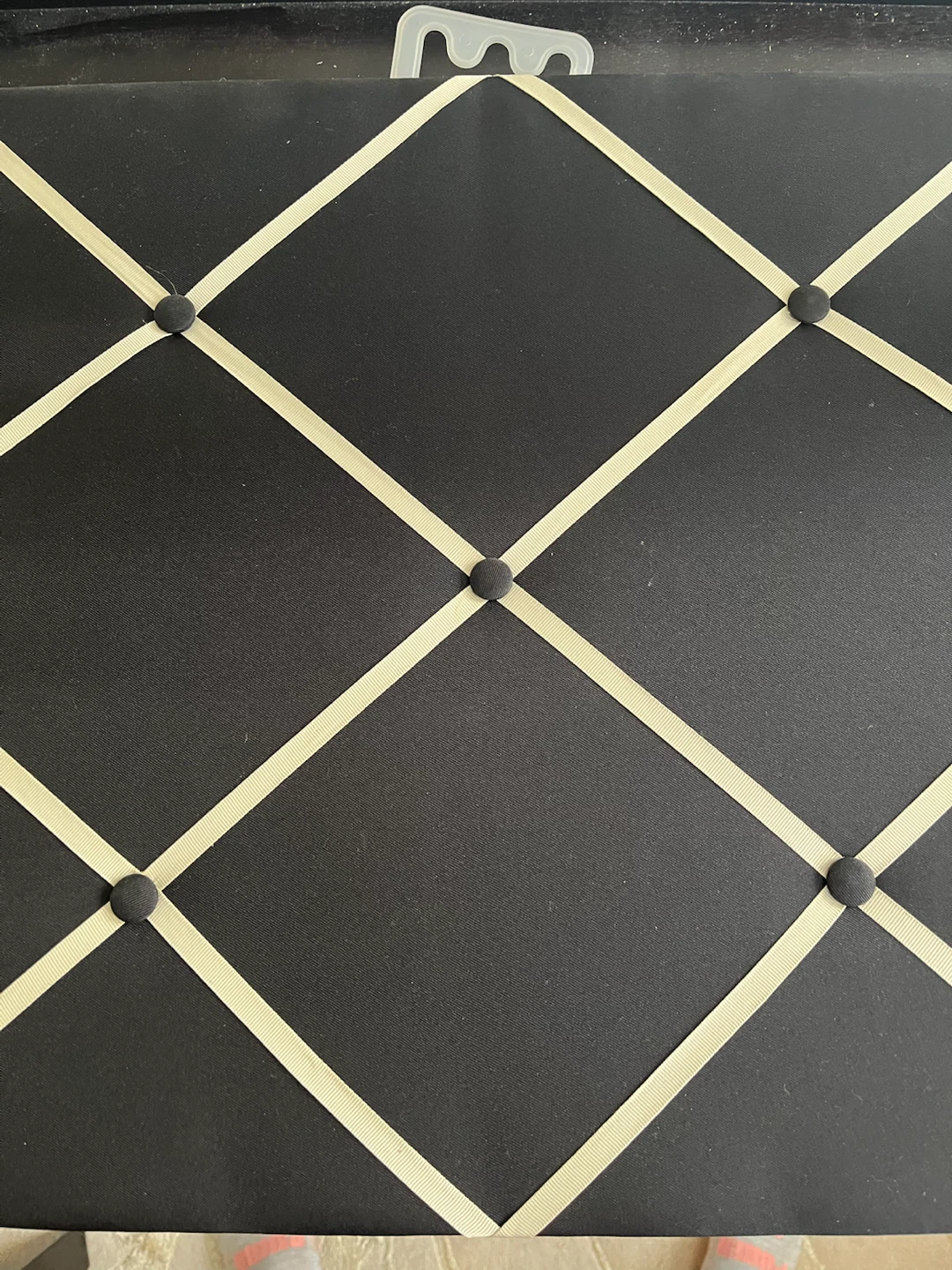 Black Fabric Memo Board - photo 3