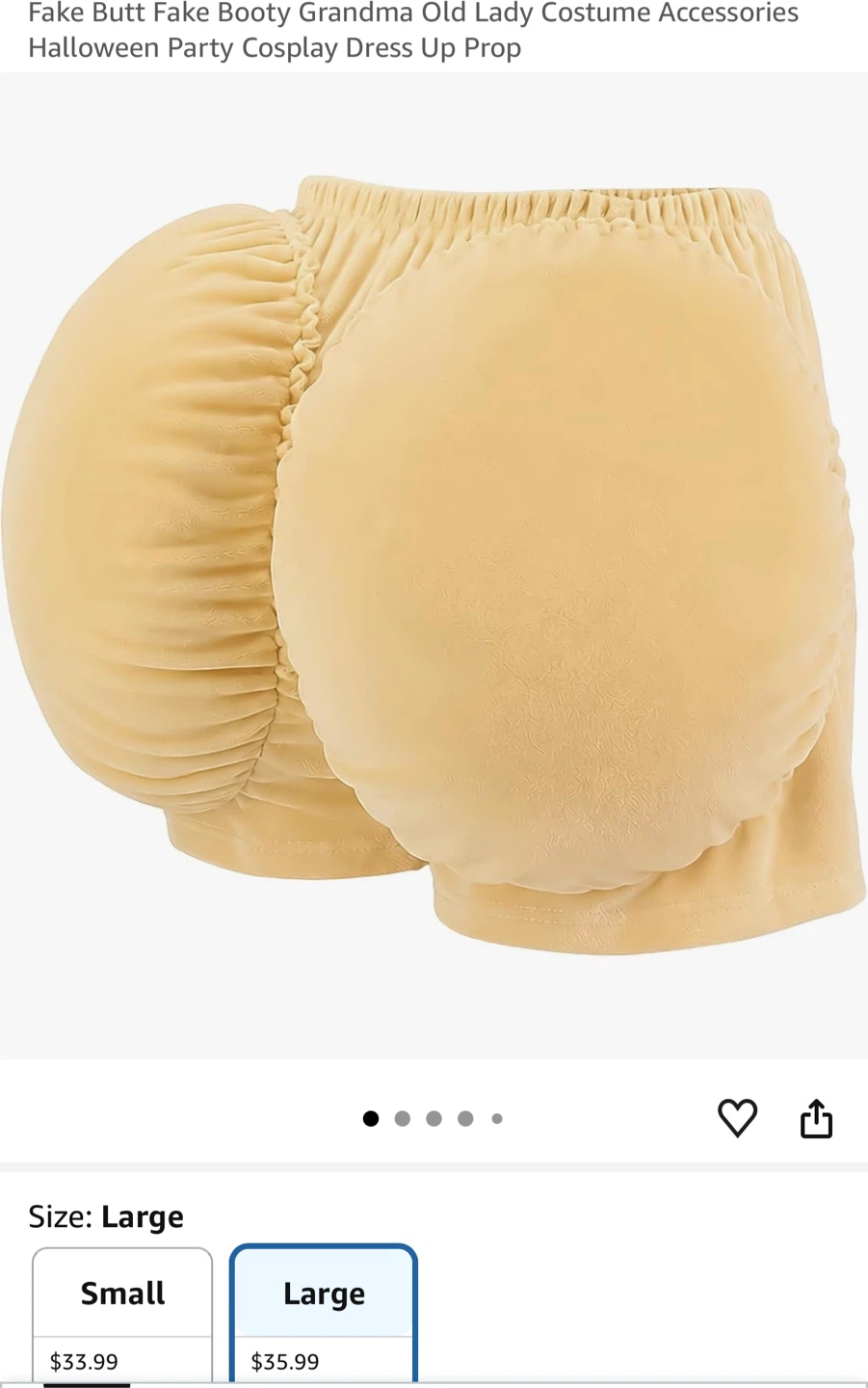 Fake Butt Costume Accessory