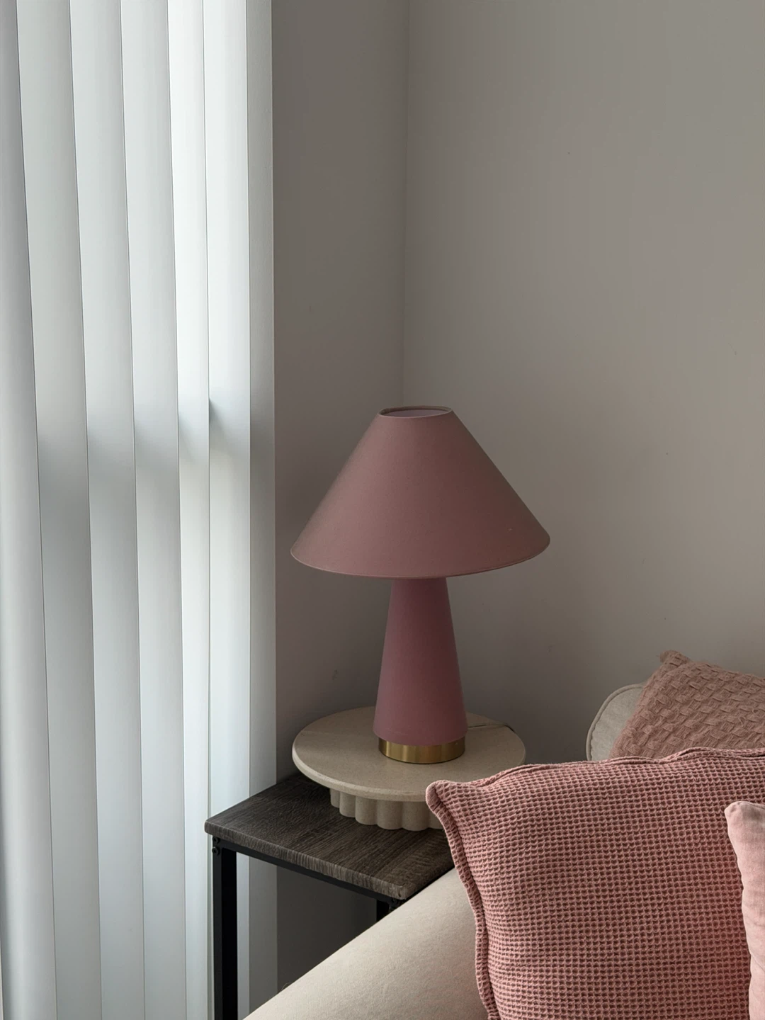 Suede Pink Lamp