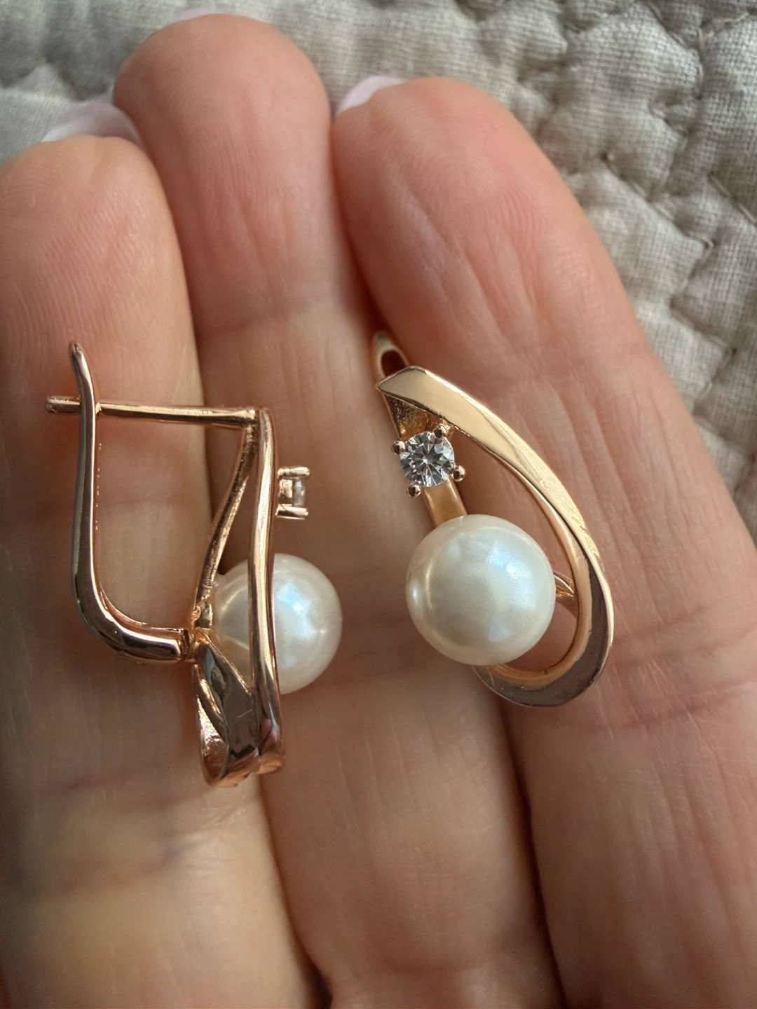 14k pearl earrings