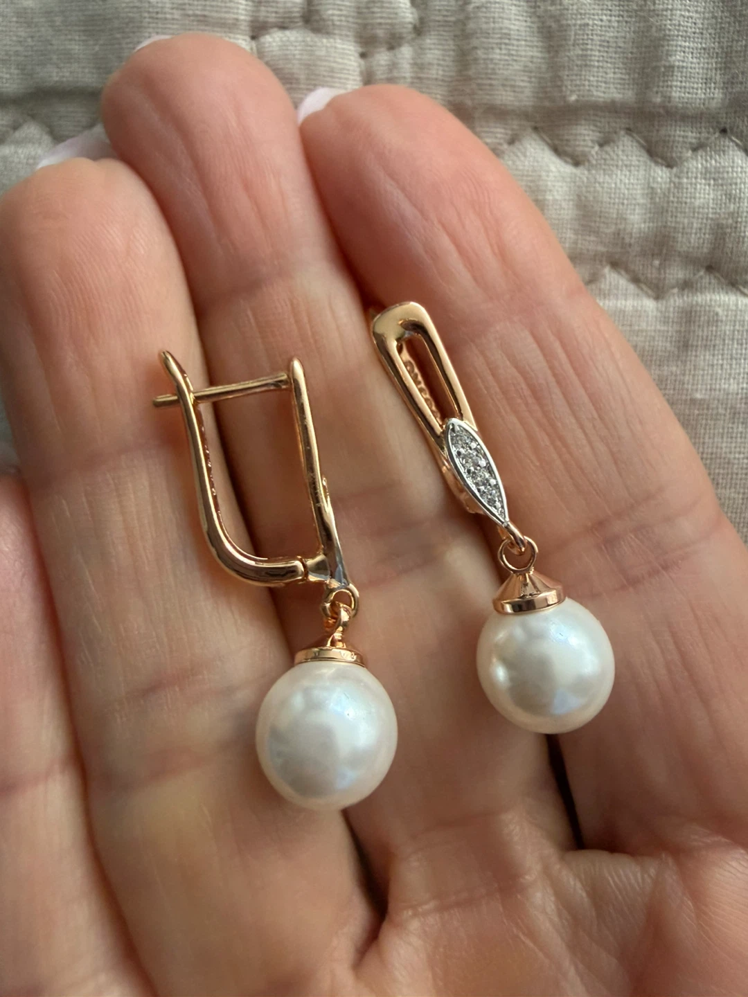 14k pearl earrings