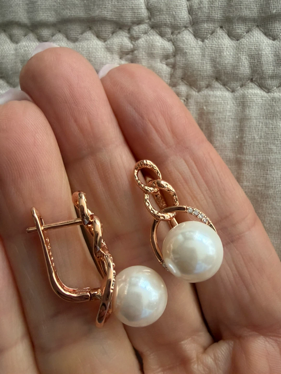 14k pearl earrings