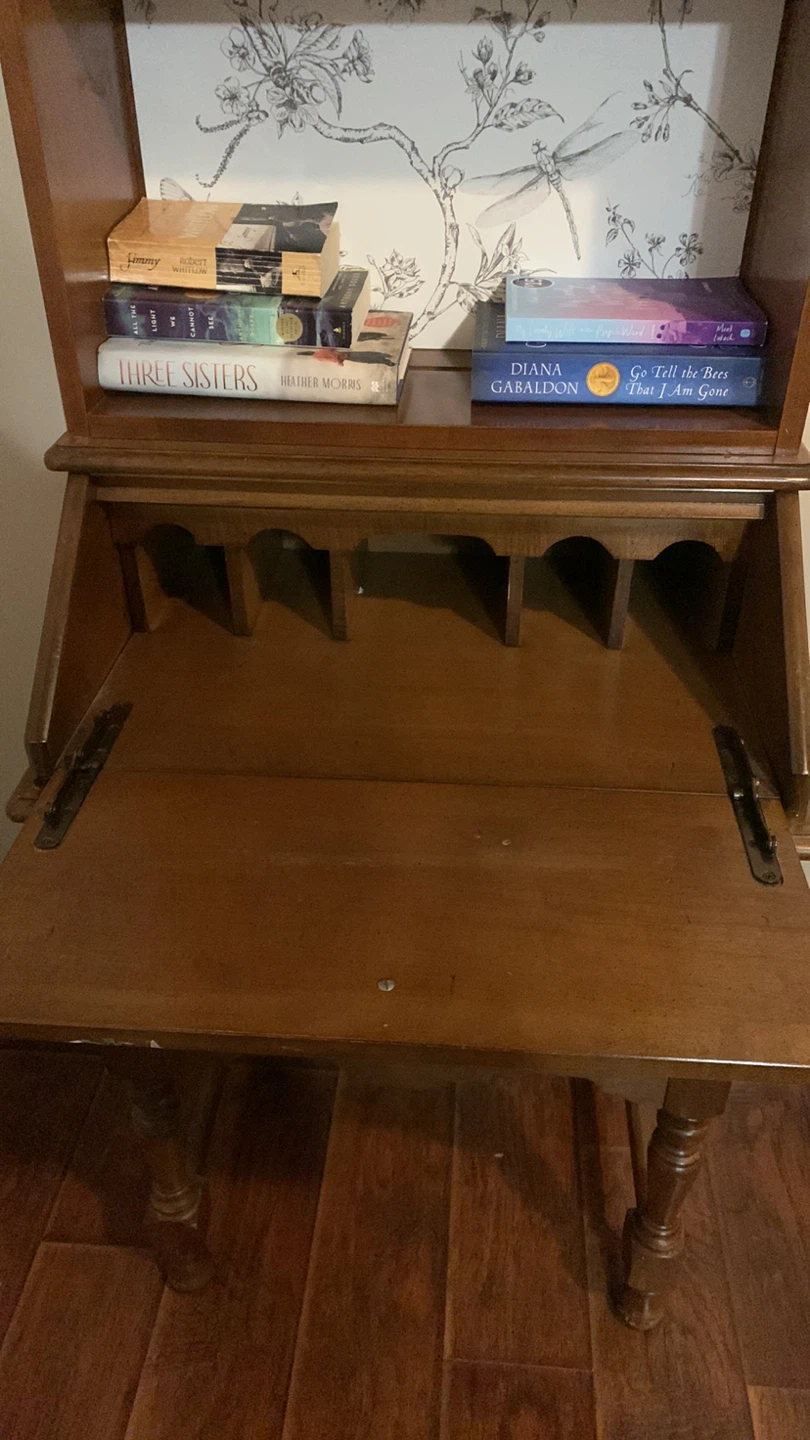 Vintage Wooden Secretary Desk with Hutch - photo 3