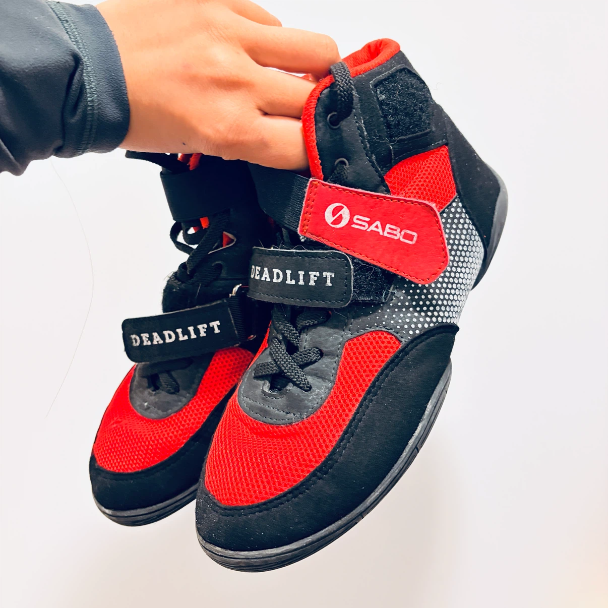 SABO Deadlift Shoes Unisex Powerlifting Size 37 | Red & Black - photo 4