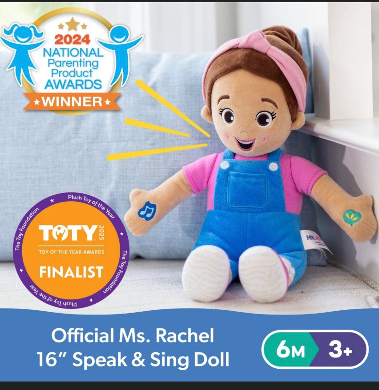 Ms. Rachel Speak & Sing Plush Doll - photo 2