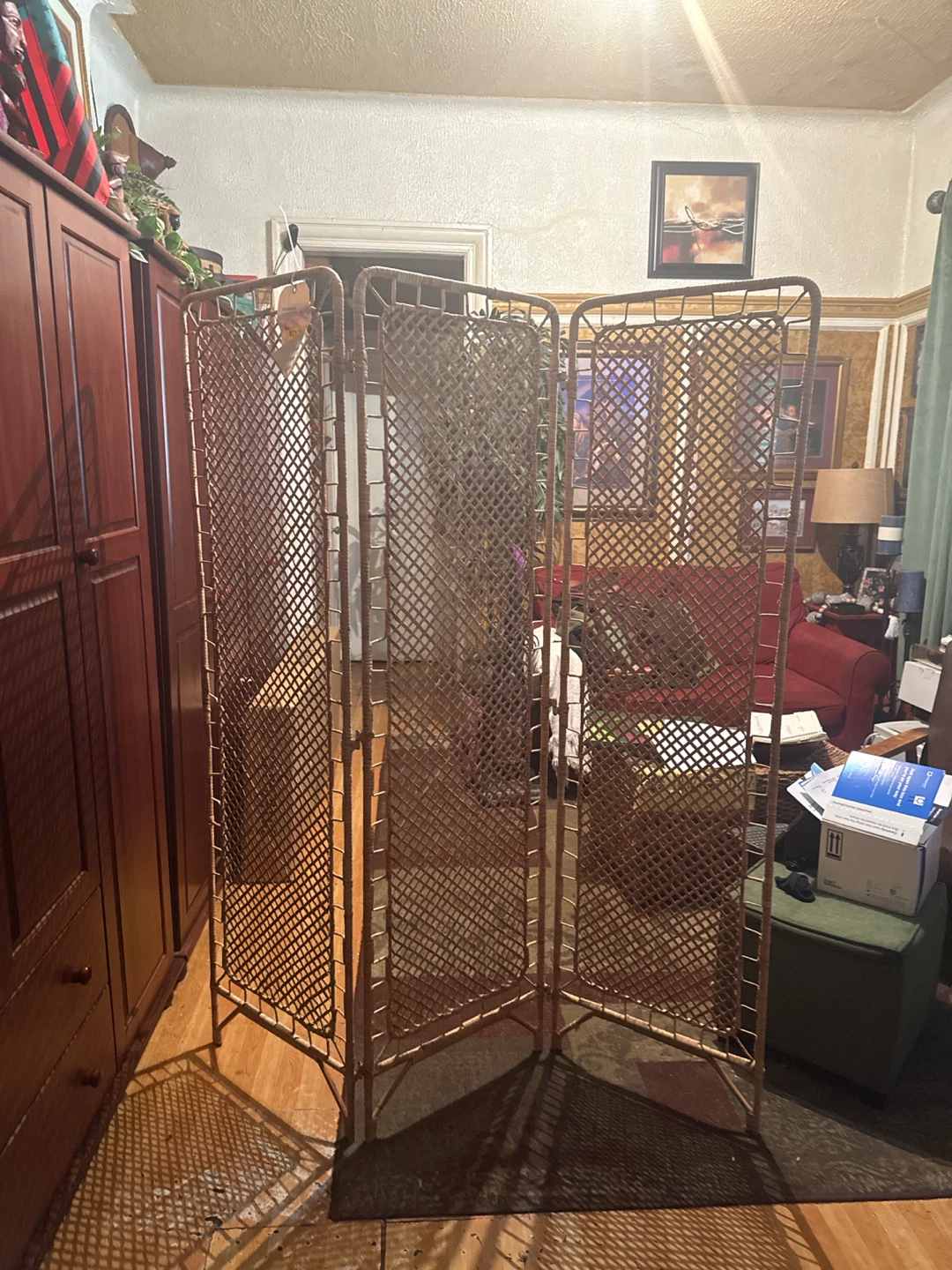 IKEA Three-Panel Wicker Room Divider