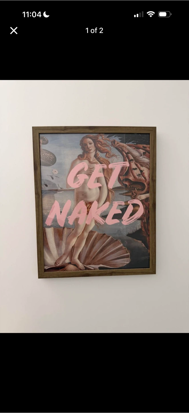 The Birth of Venus Get Naked Wall Art
