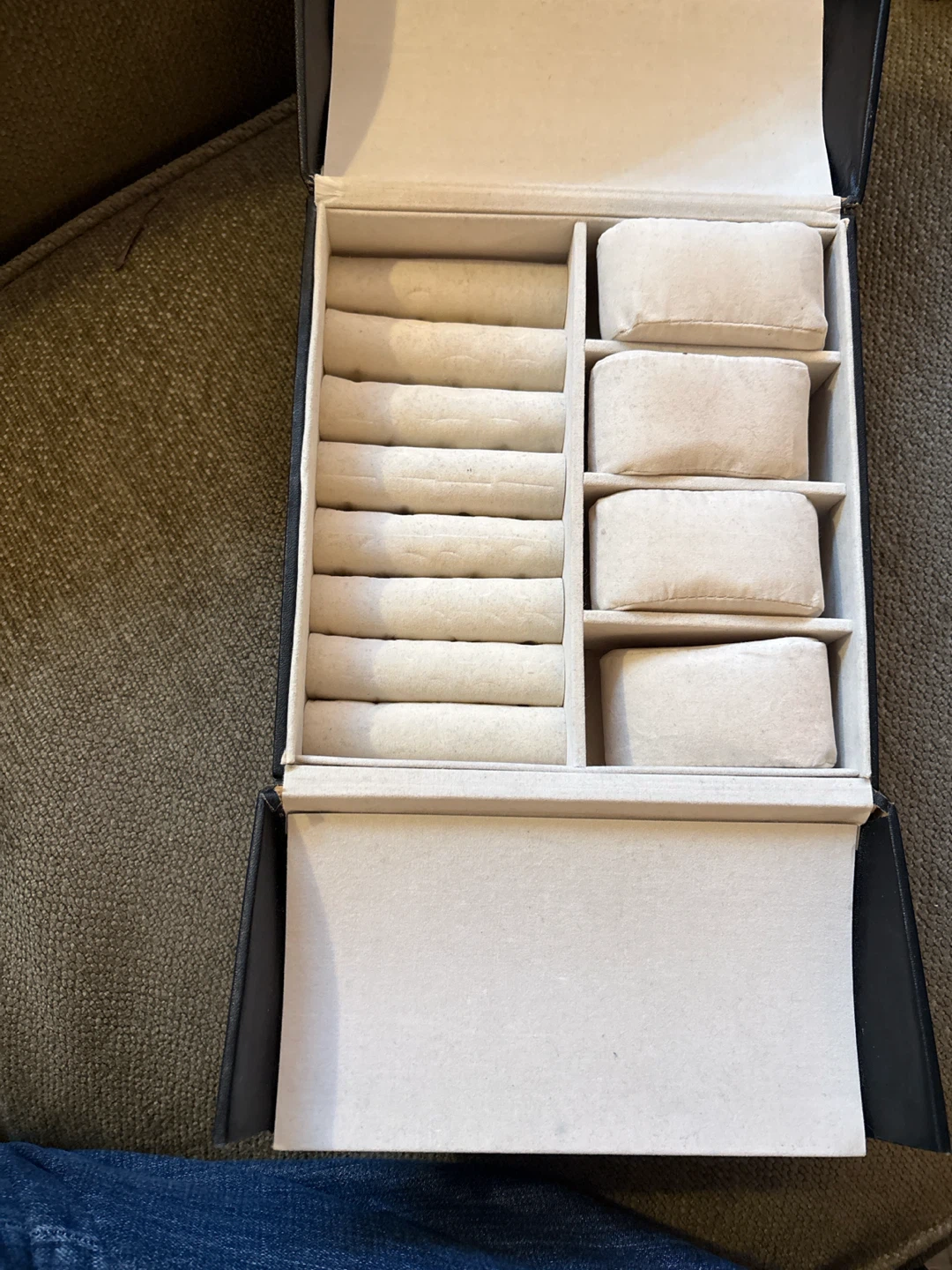 Black Jewellery and Watch Organizer Box - photo 3
