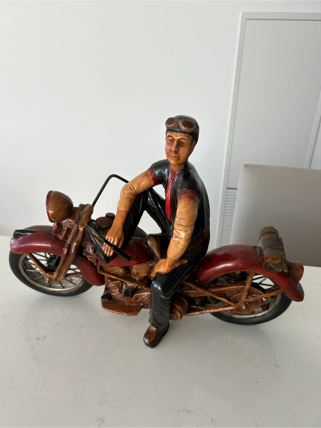 Vintage Style Motorcycle Decorative Figurine