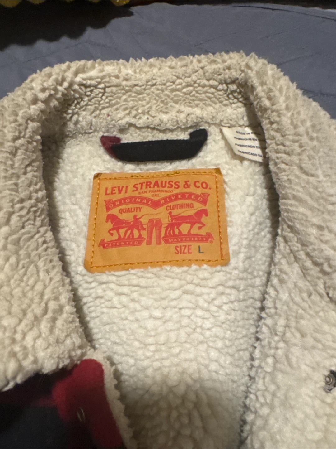 Levi's Sherpa-Lined Plaid Jacket