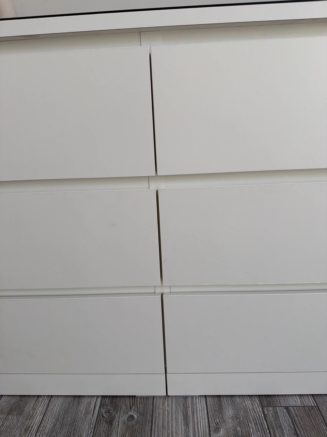 IKEA Malm 6-Drawer Dresser with black glass top - photo 2