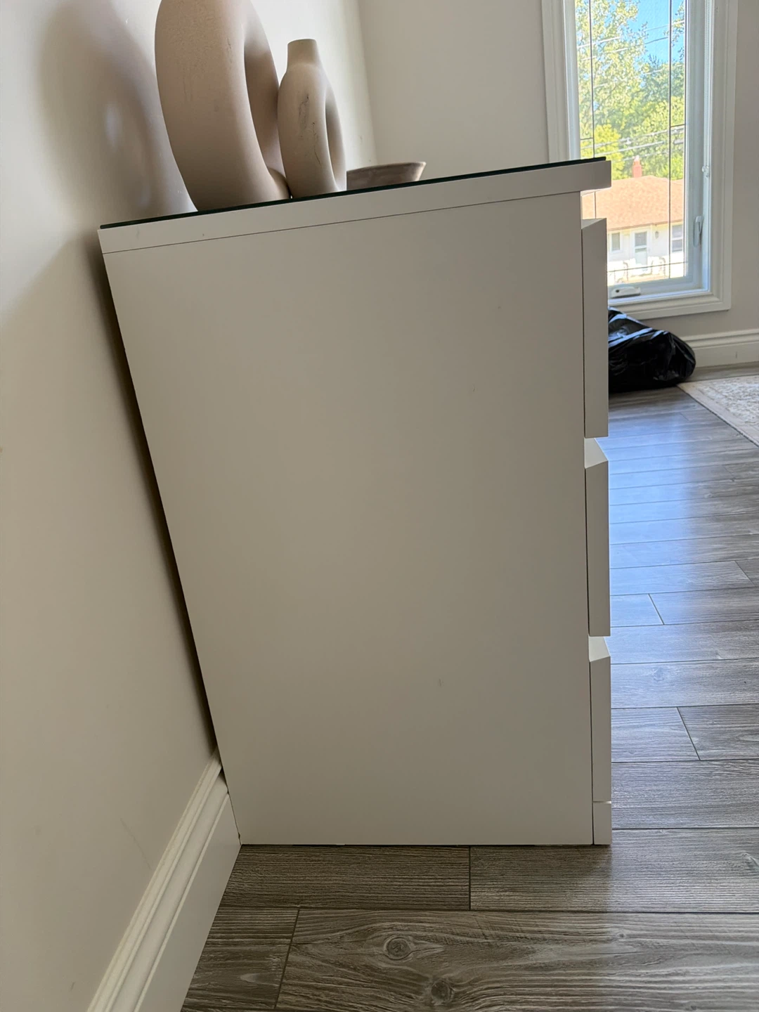 IKEA Malm 6-Drawer Dresser with black glass top - photo 5
