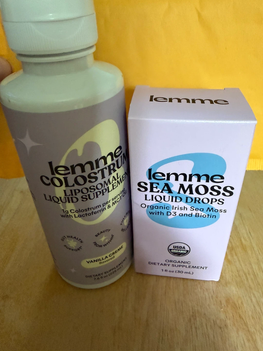 Lemme Colostrum and Sea Moss Liquid Supplements