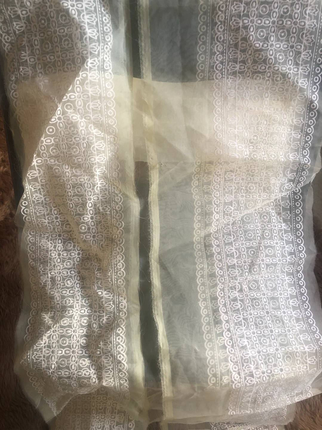 Organza laces 2white 2 yellow’pink orange purple - photo 3