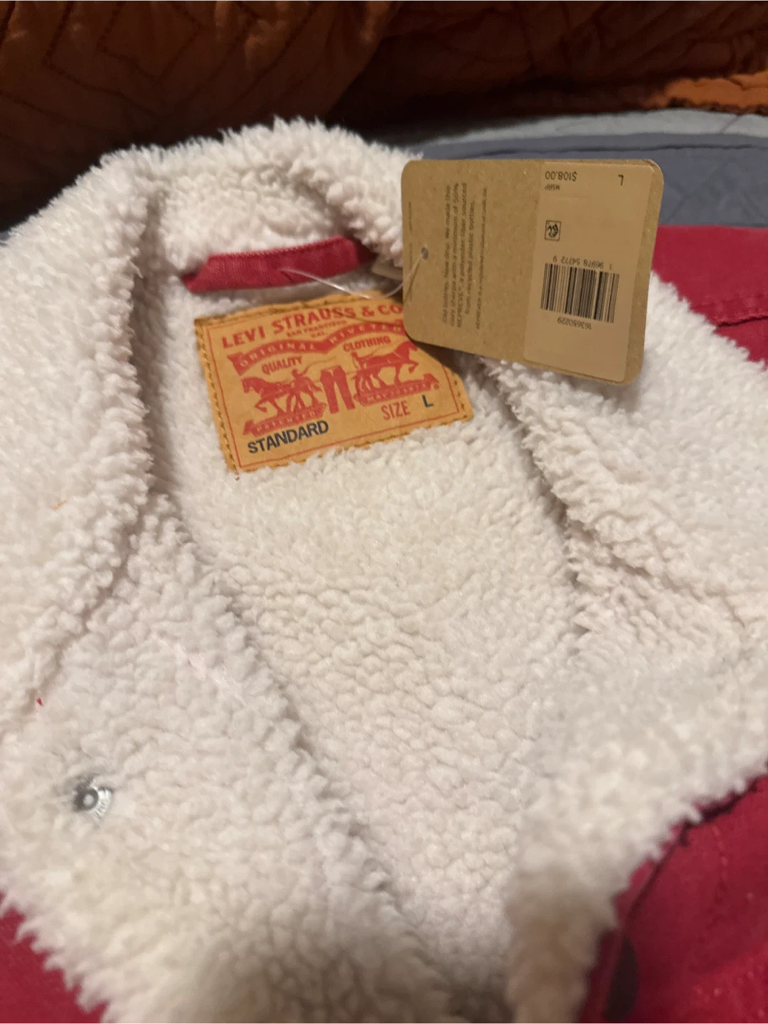 Levi's Sherpa Trucker Jacket Red