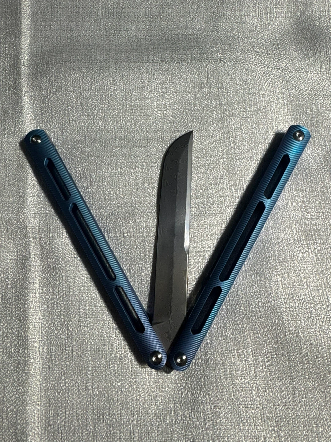 BBKS Balisong Butterfly Knife Blue