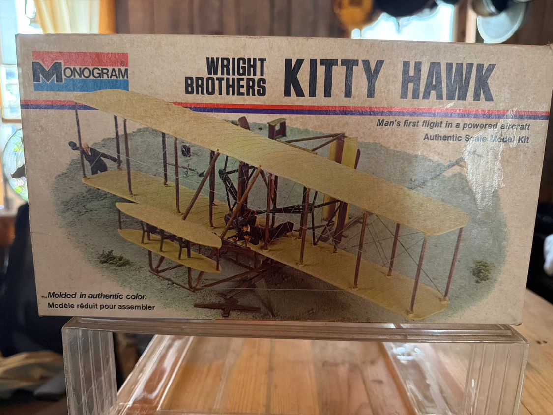 Vintage Monogram Wright Brothers Kitty Hawk Model Kit