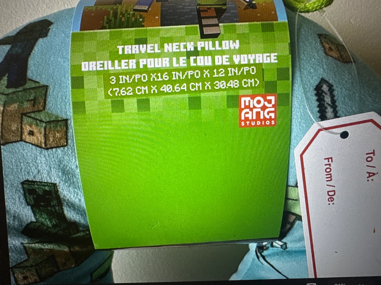 Minecraft Travel Neck Pillow - photo 3