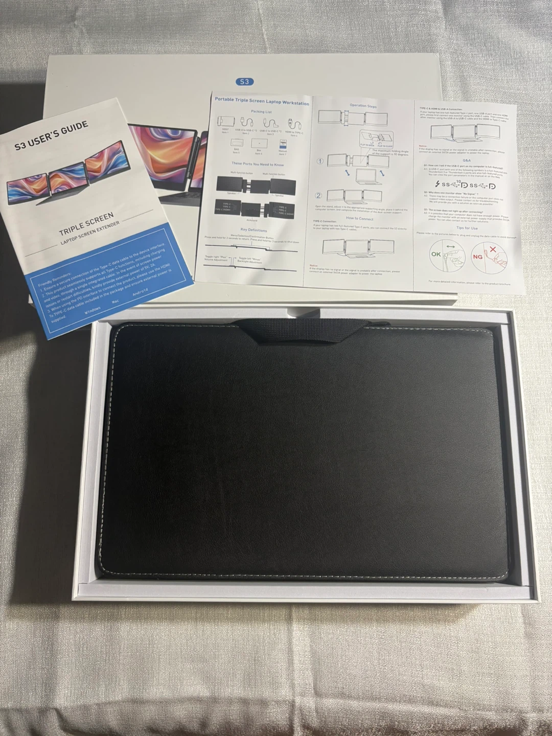 S3 Portable Triple Screen Laptop Workstation - photo 3