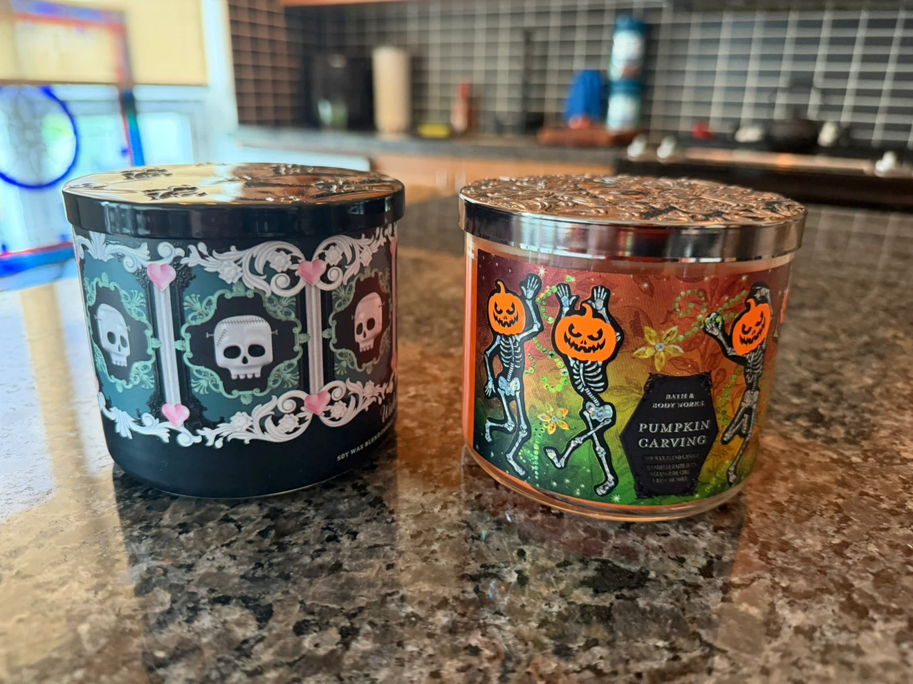 2 Bath & Body Works Halloween 3-Wick Candles
