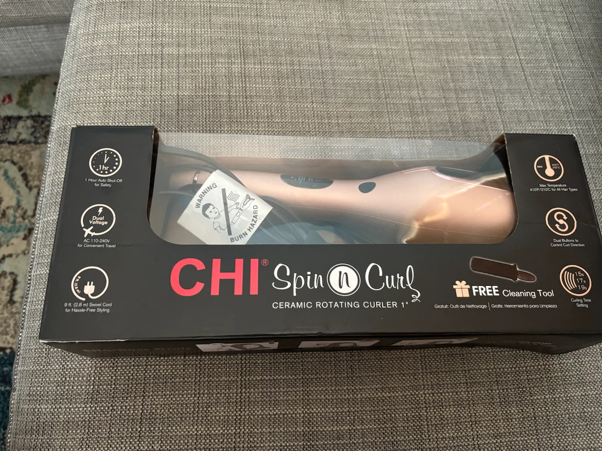 CHI Spin N Curl Ceramic Rotating Curler 1 inch