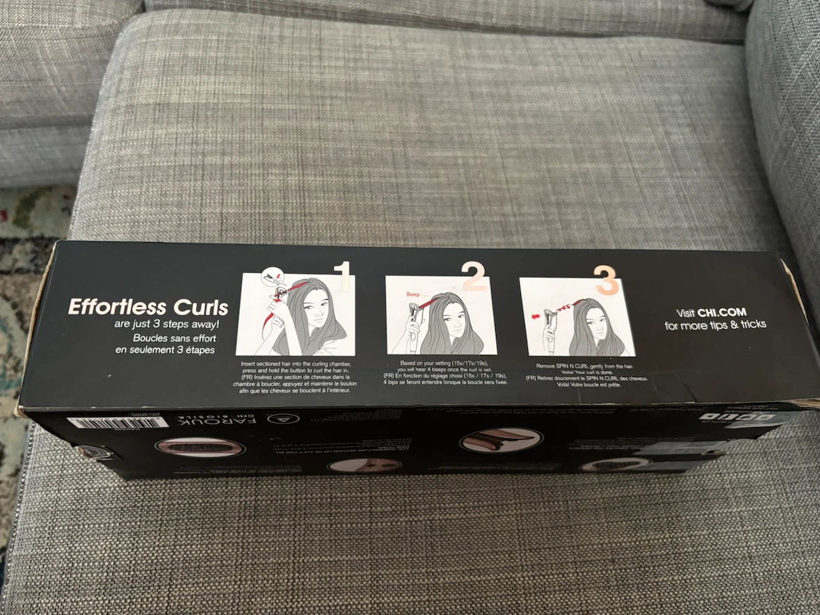 CHI Spin N Curl Ceramic Rotating Curler 1 inch - photo 2