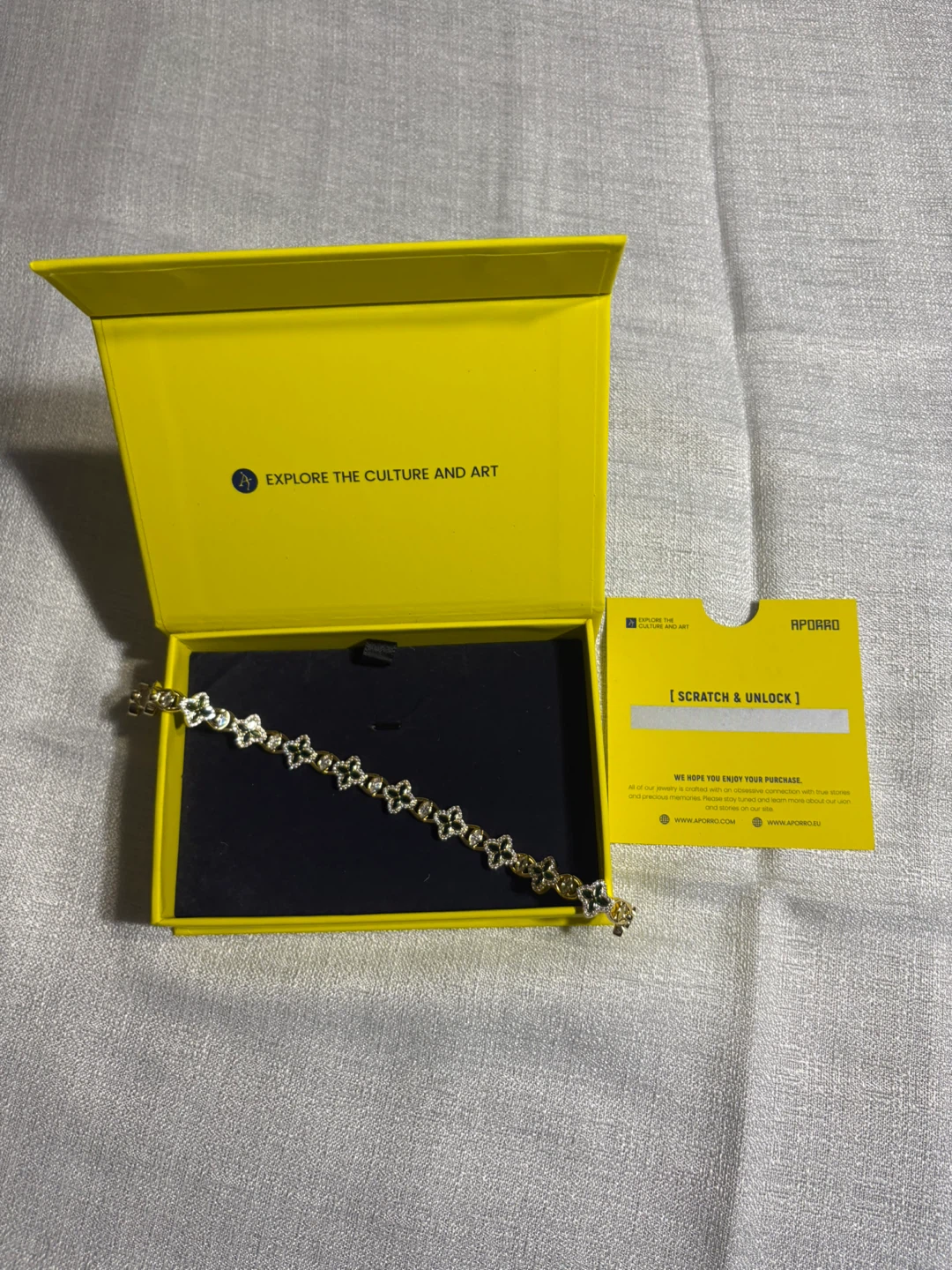 Aporro Gold-Tone Floral Bracelet - photo 2