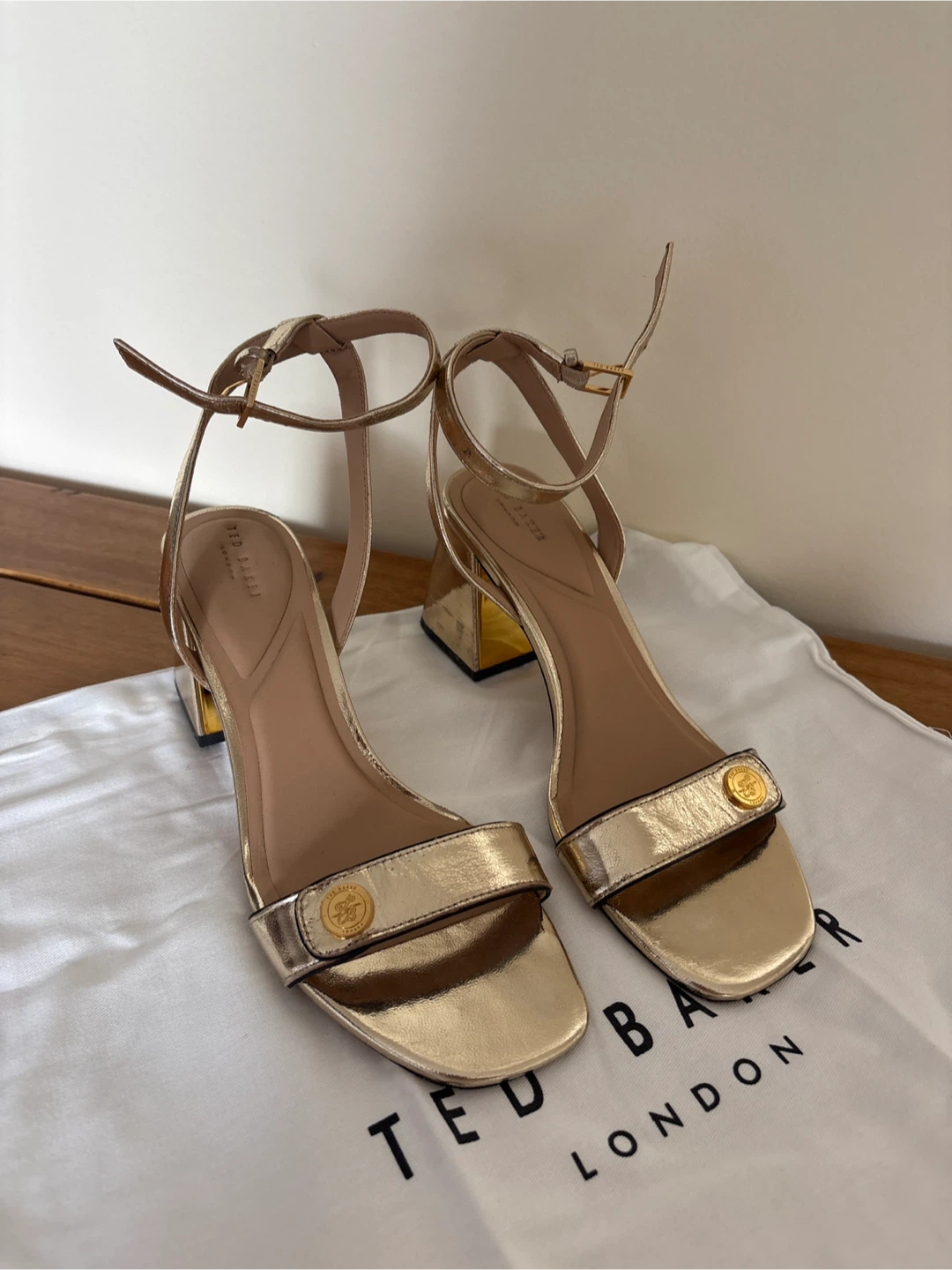 Ted Baker London Gold Heels