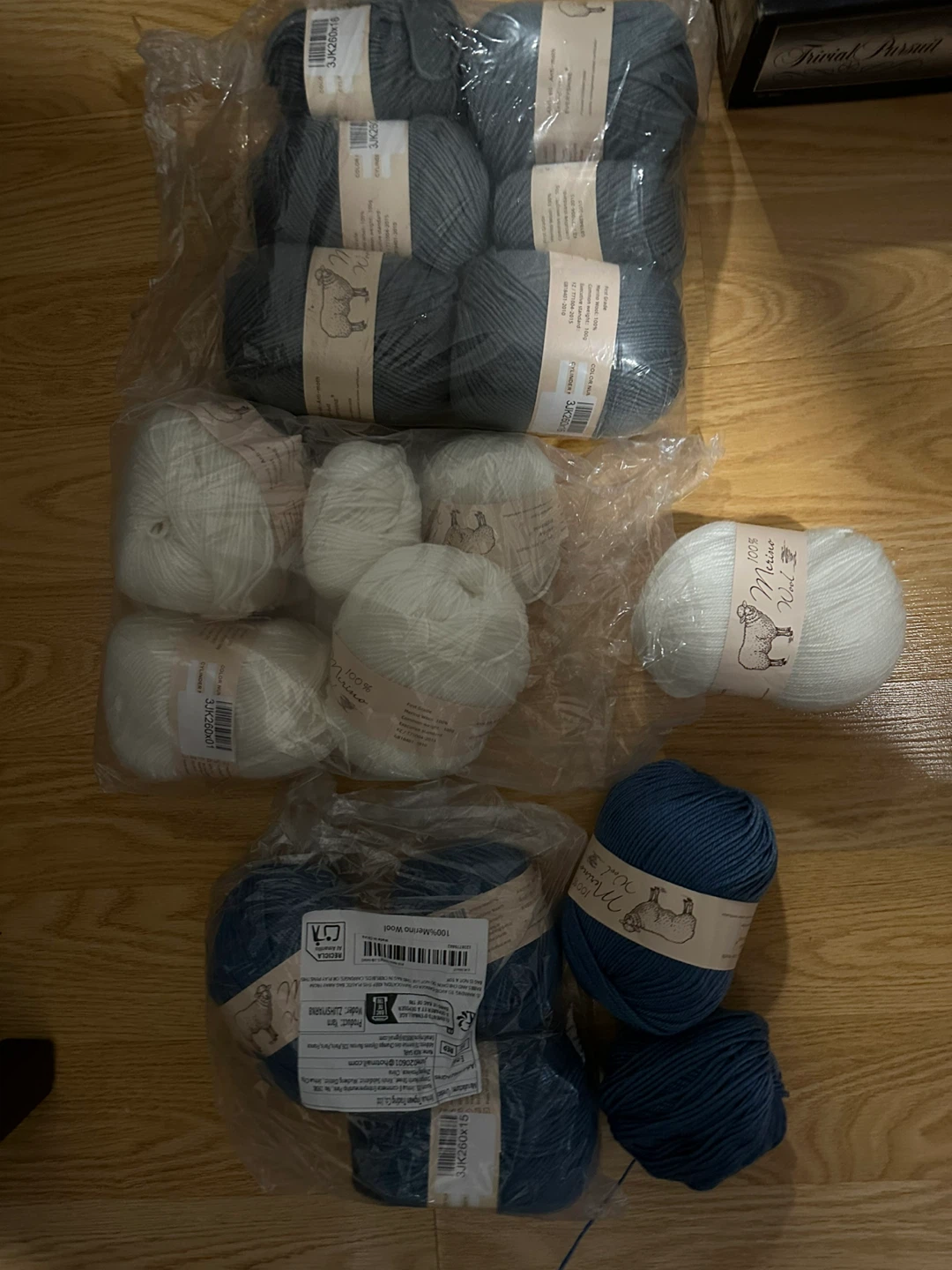 100% Merino Wool Yarn Skeins