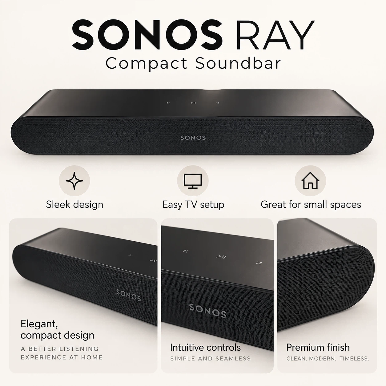 Sonos Ray Compact Soundbar