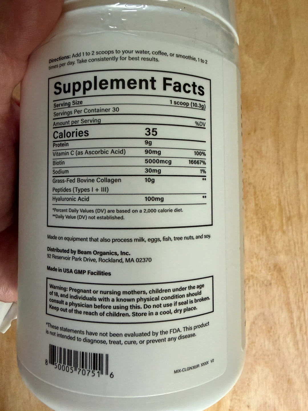 Beam Collagen Dietary Supplement Unflavored - photo 3