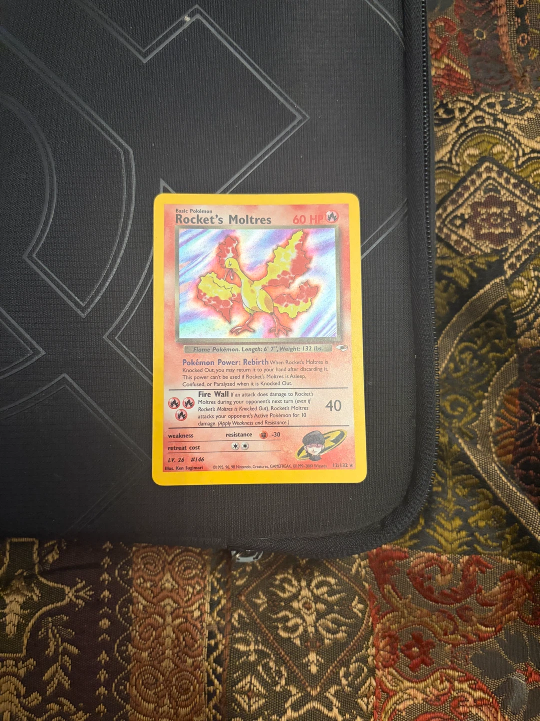 Rockets Moltres Pokemon card