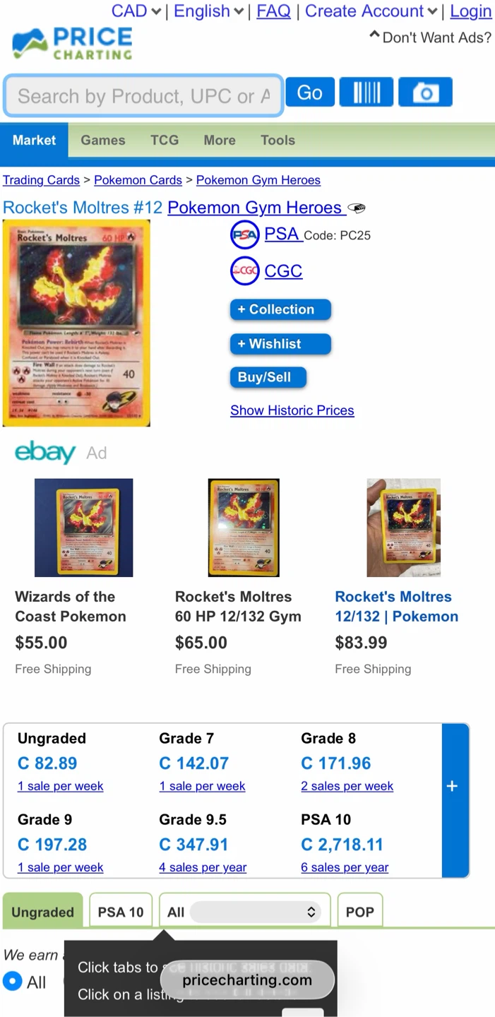 Rockets Moltres Pokemon card - photo 3