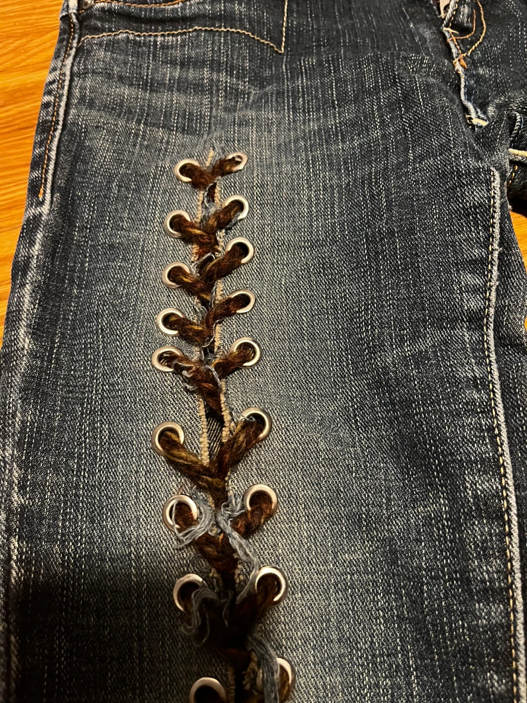 Lace up jeans - photo 4