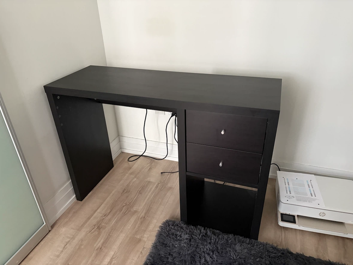 Kallax desk with drawers