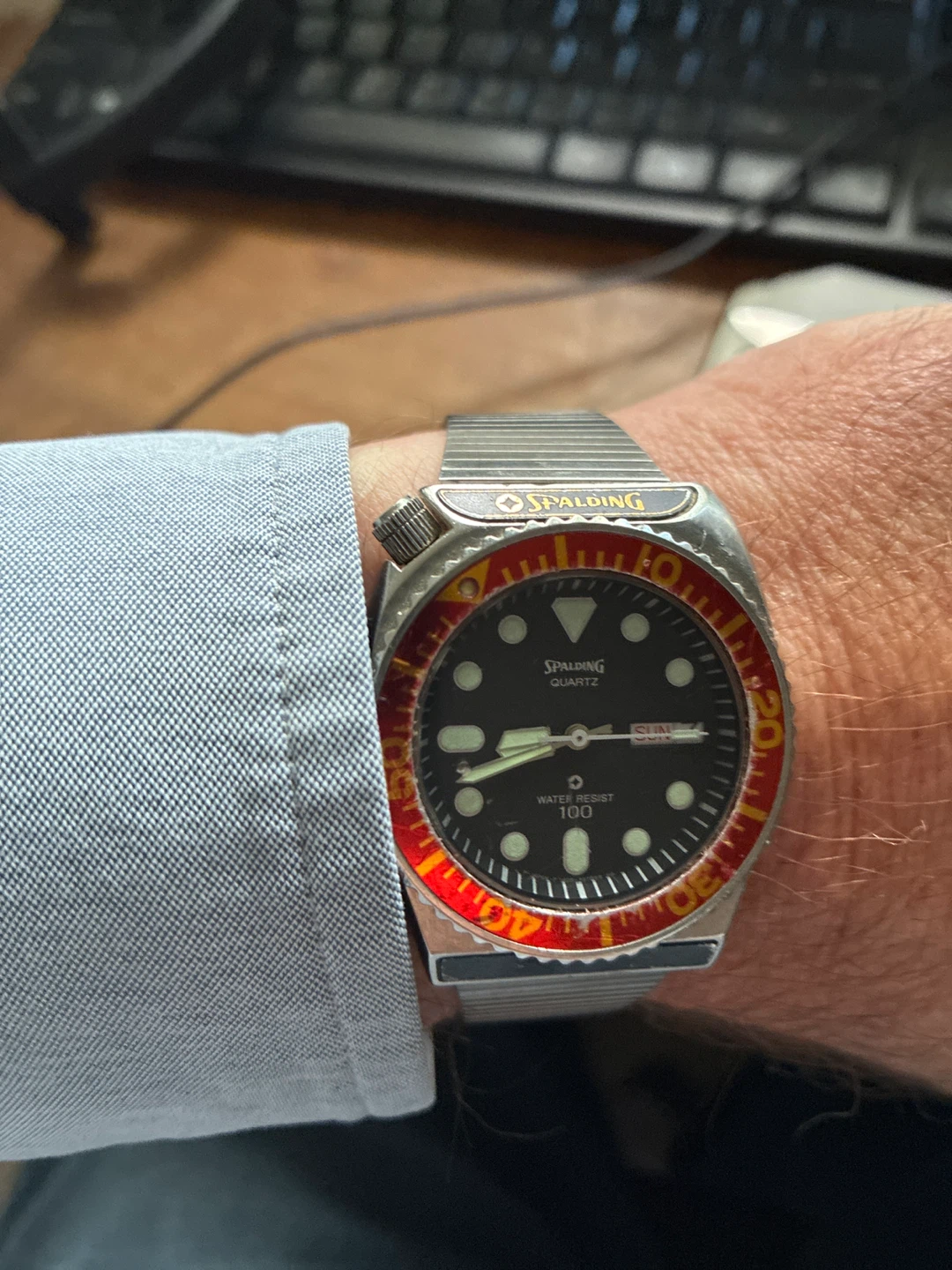 Rare Spalding / citizen Quartz Men's Watch - photo 2