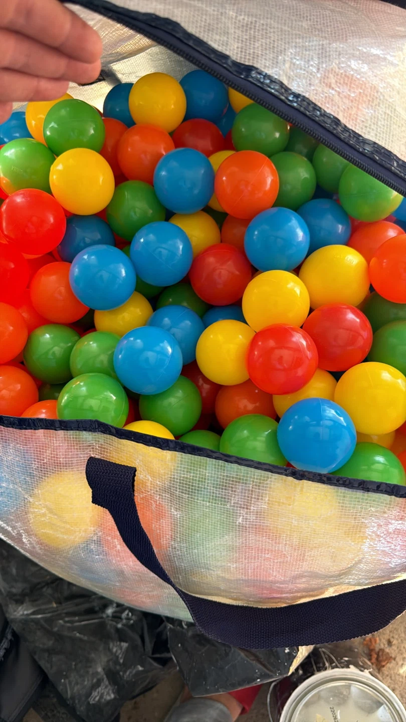 Large Bag of Multicoloured Play Pit Balls