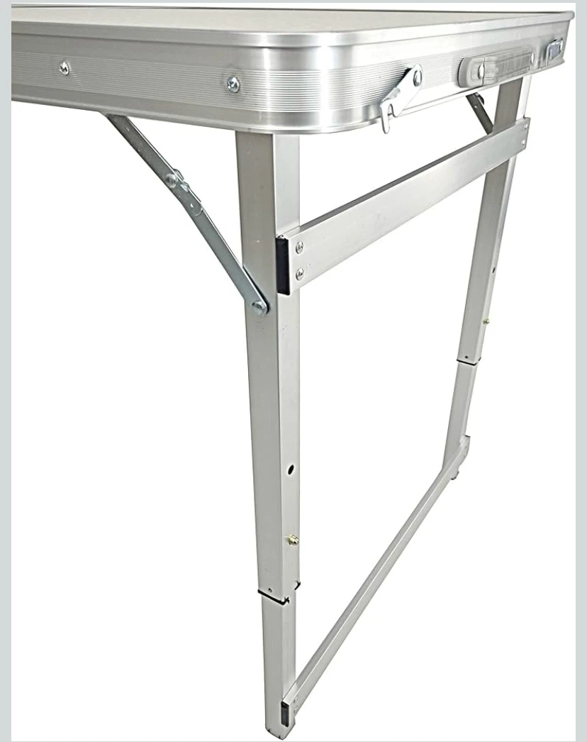 Aluminum Folding Picnic Table with 4 Seats Camping Table - photo 4