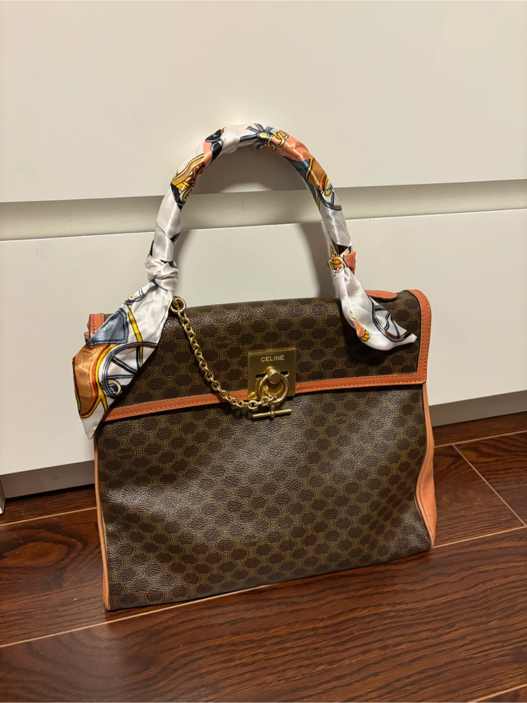 Vintage Celine Macadam Monogram Handbag