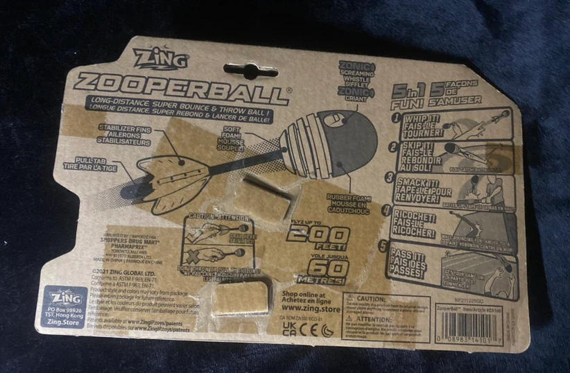 2 New Zing Zooperball Long-Distance Throwing Balls - photo 2