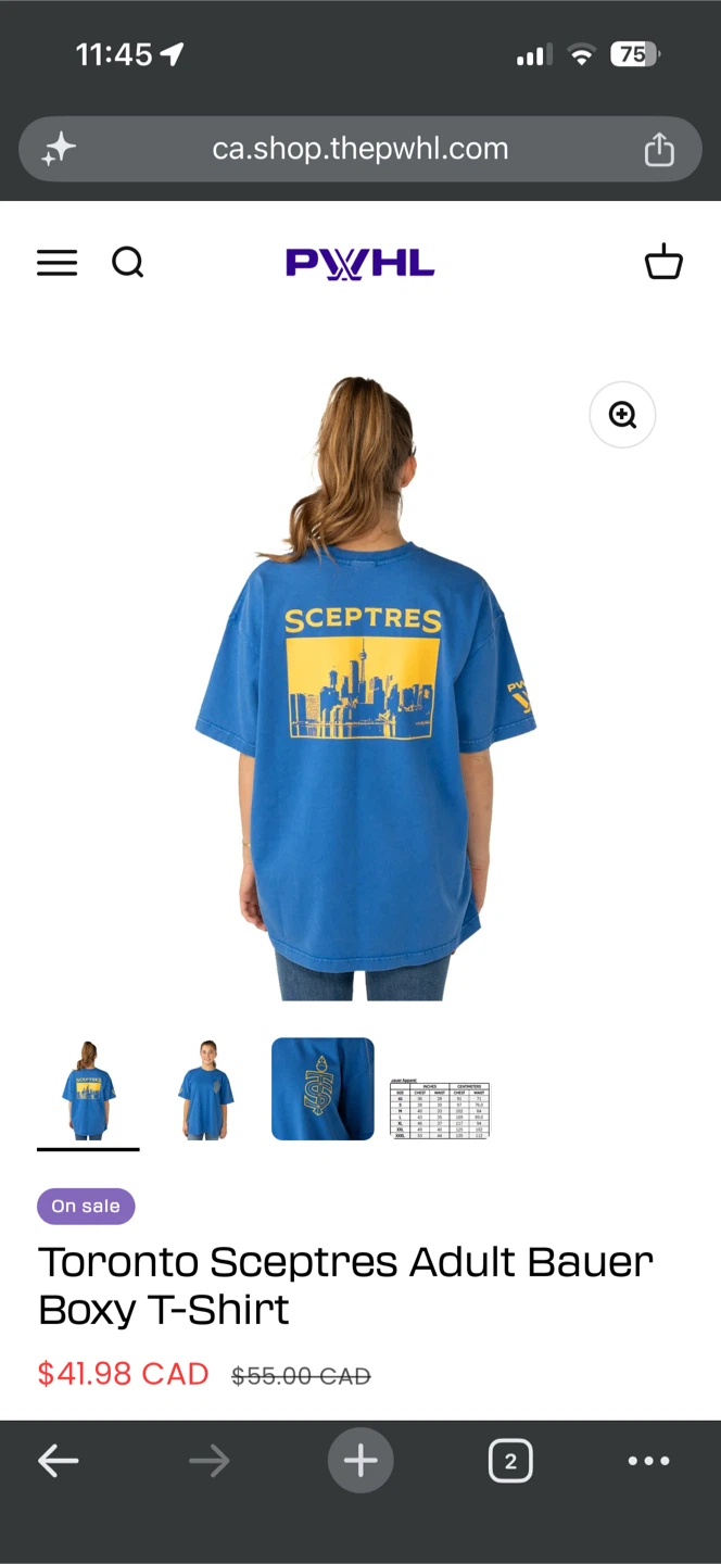 Toronto Sceptres Boxy T-Shirt