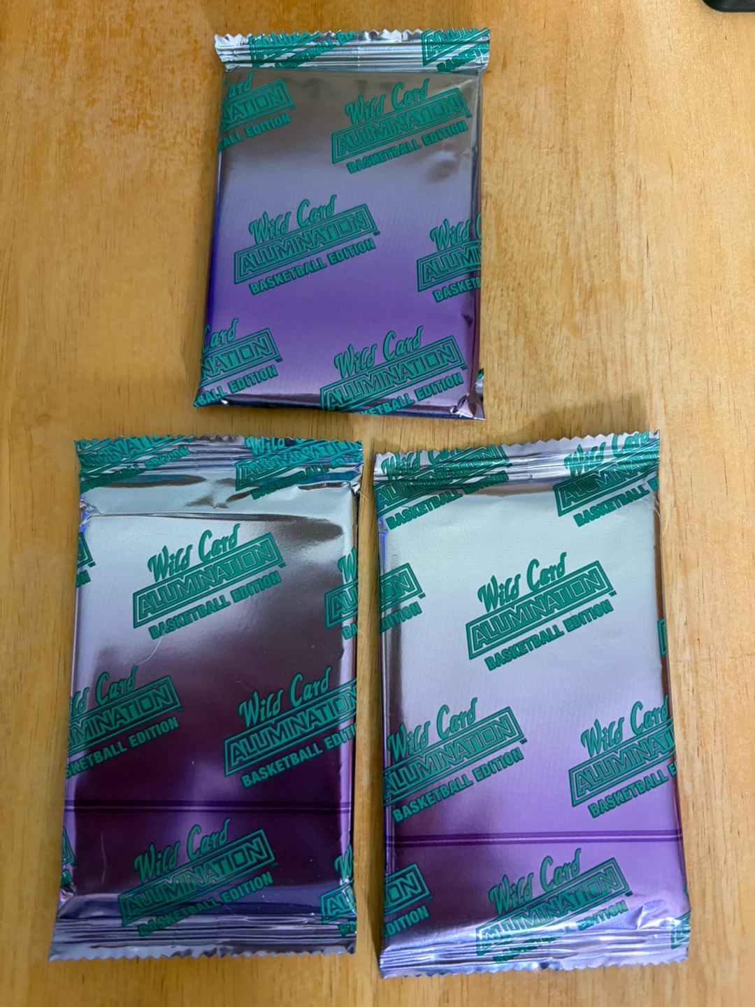 3 Wild Card Alumination Basketball Card Packs