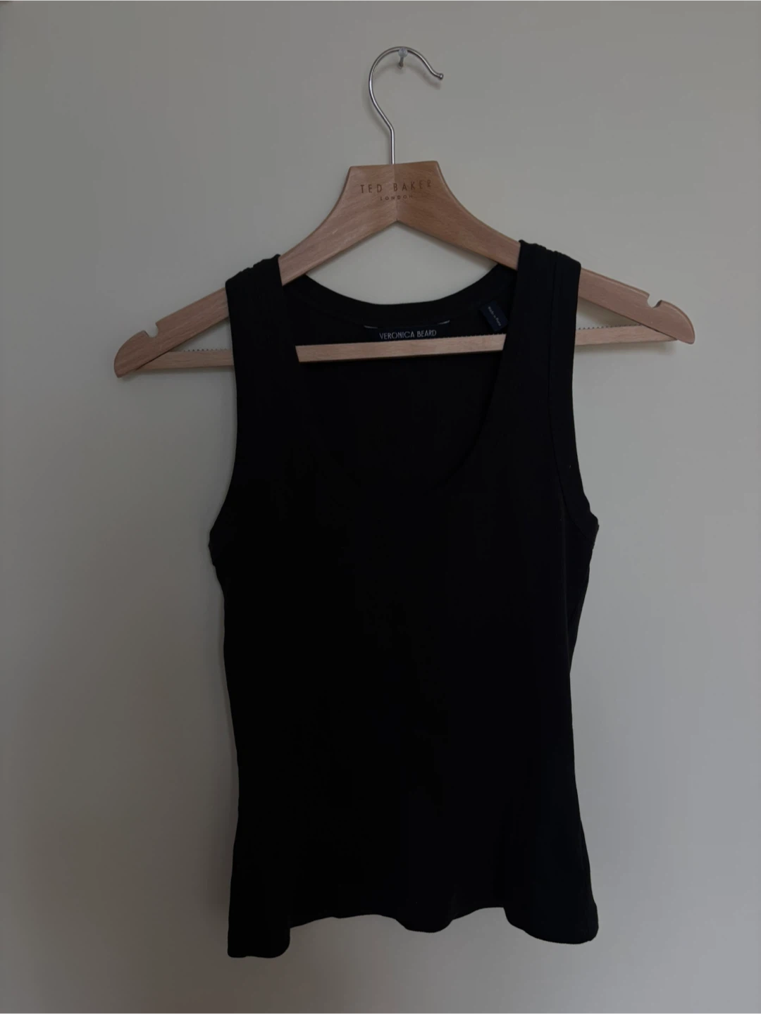 Veronica Beard Black Ribbed Tank Top - photo 2