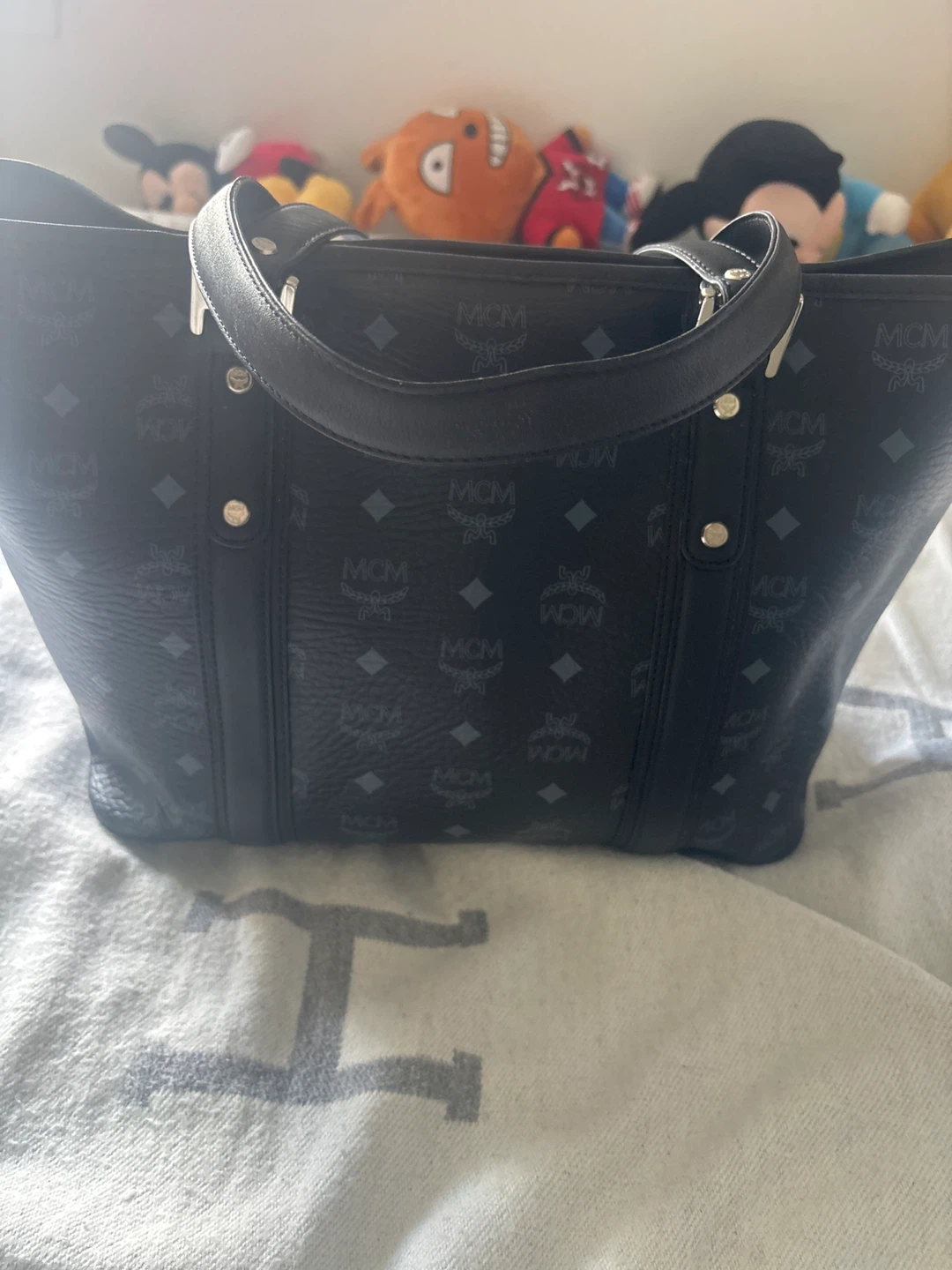 MCM Black Monogram Tote Bag - photo 2