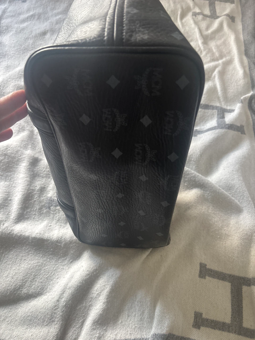 MCM Black Monogram Tote Bag - photo 3