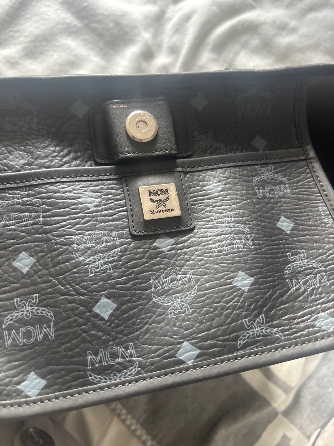 MCM Black Monogram Tote Bag - photo 5