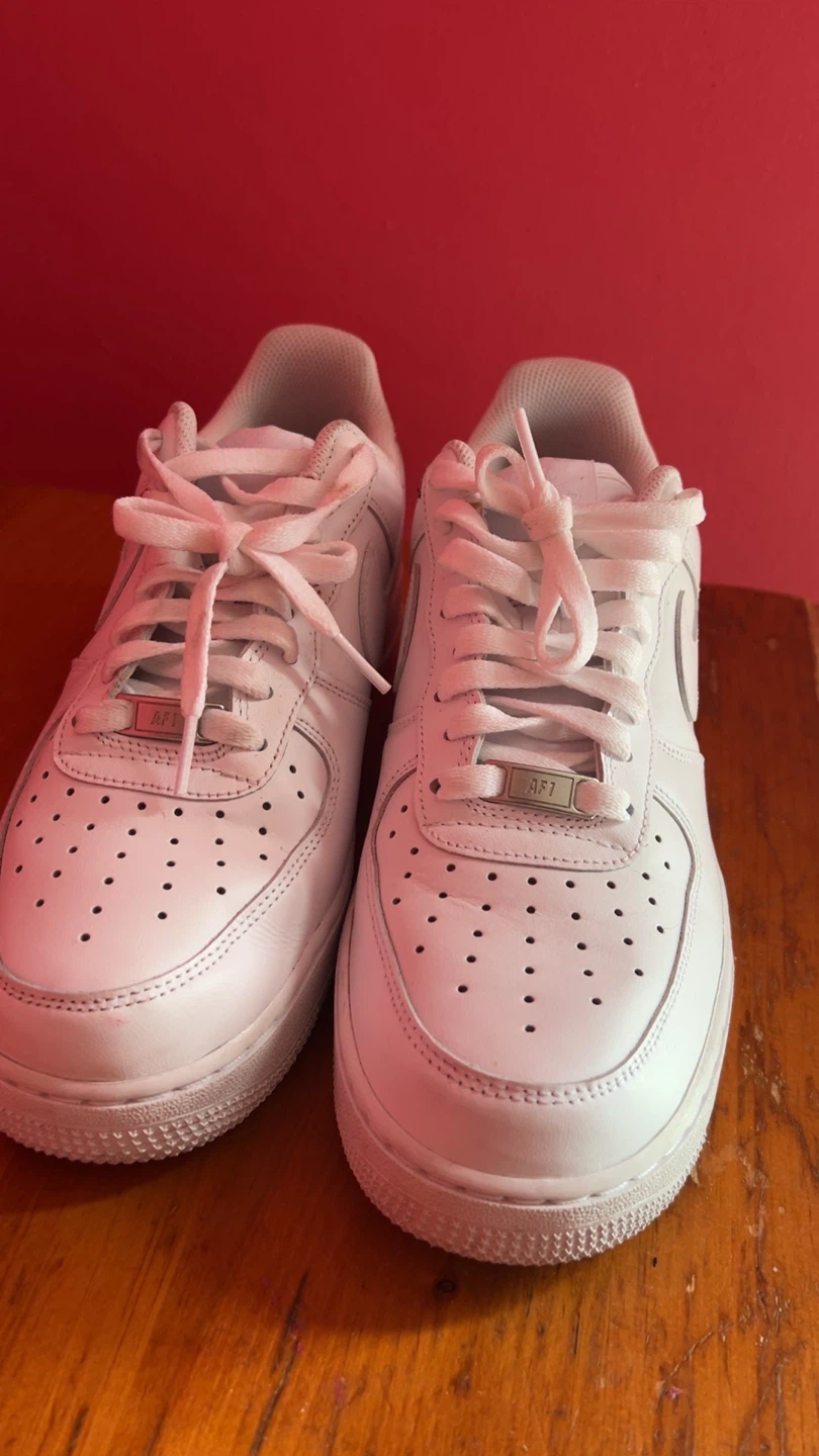 Nike Air Force 1 White Sneakers - photo 2