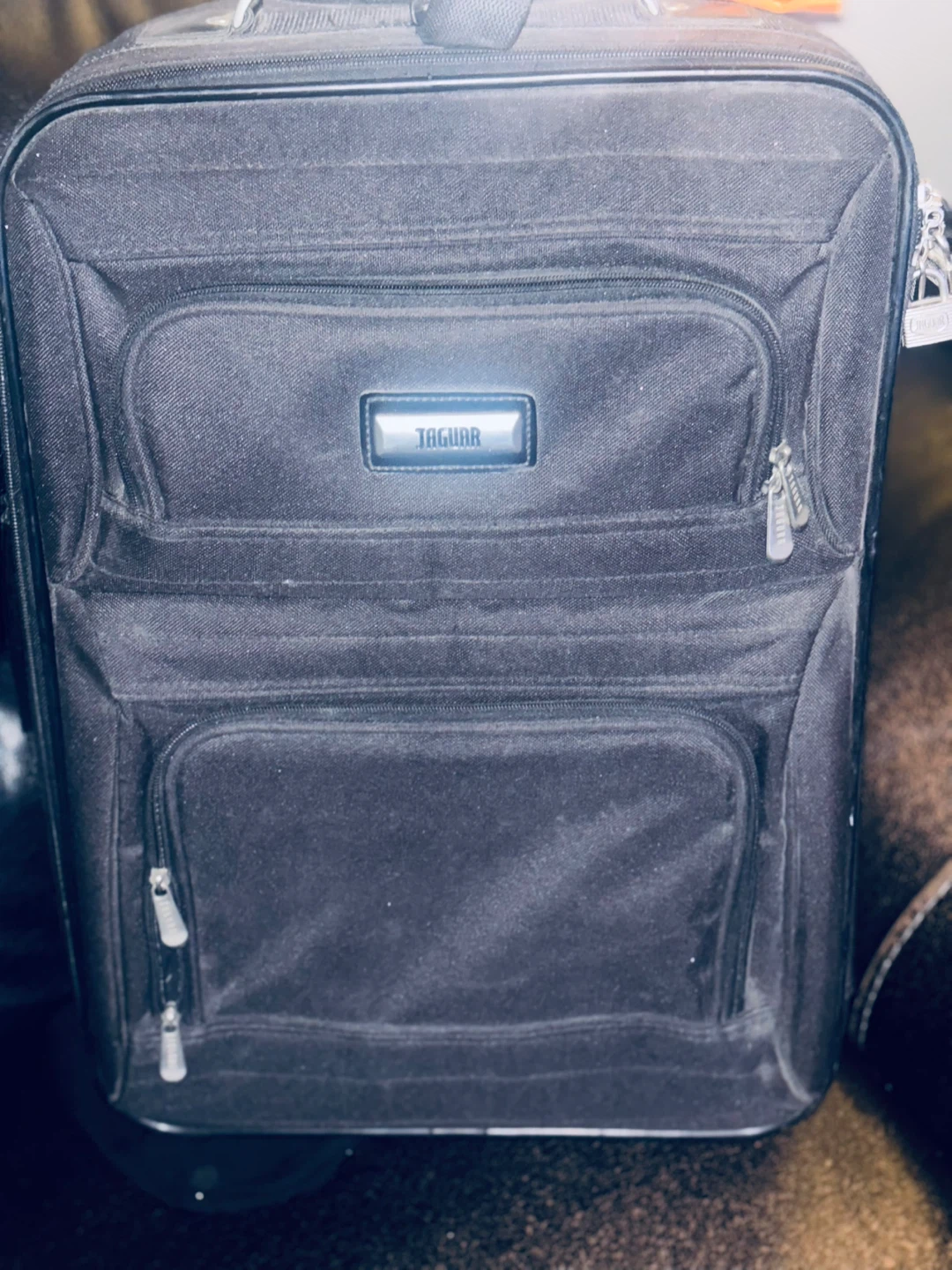 Jaguar Black Carry-On Luggage
