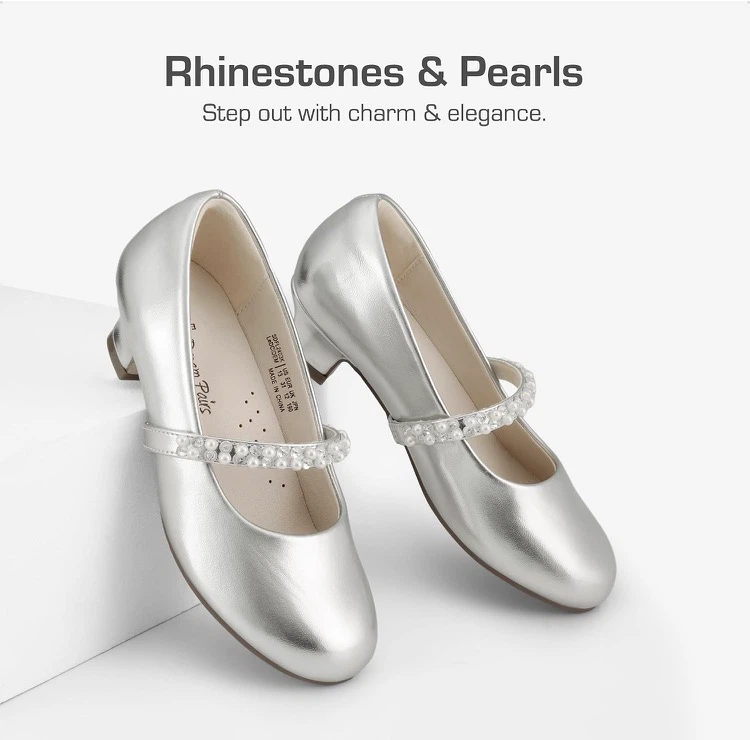 Dream Pairs Girls Silver Mary Jane Shoes - photo 2