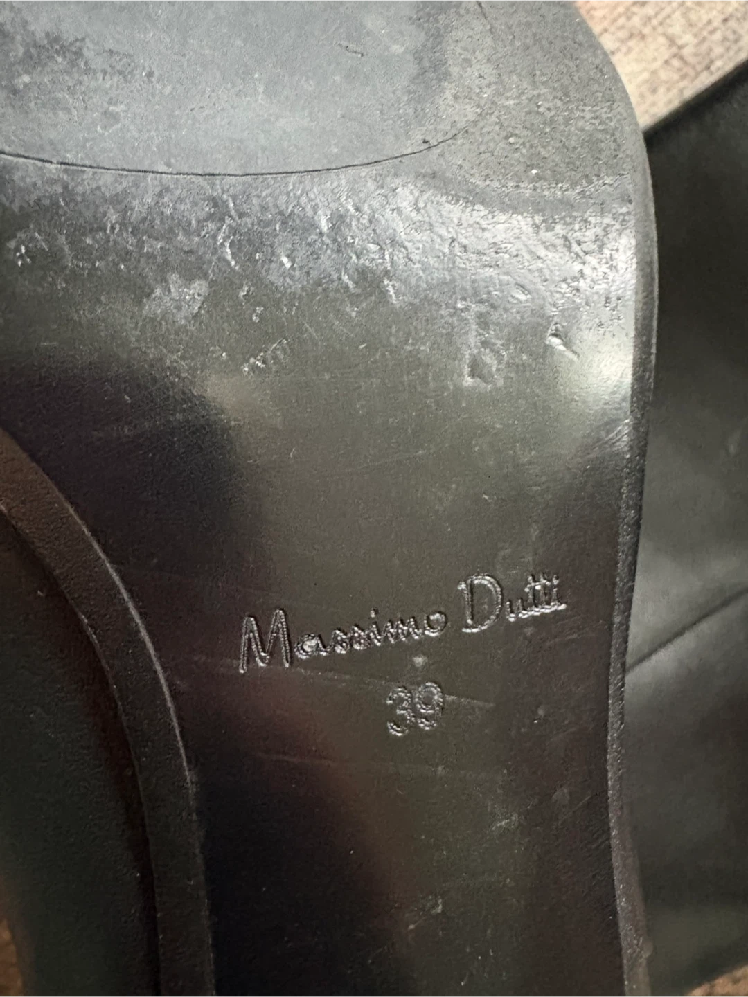 $4 Massimo Dutti Black Leather Knee High Boots - photo 2